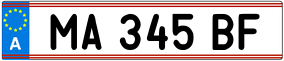 Trailer License Plate